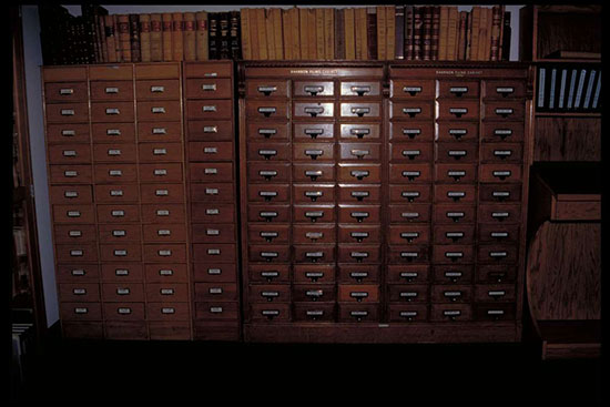 Ellen White Estate Vault Drawers of documents inside the vault at the Ellen G. White Estate