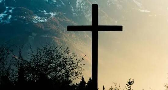 A cross, representing God's love for us in giving Jesus to die