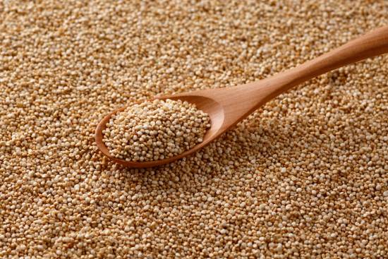 Abundance of mustard seeds A spoon scooping up mustard seeds.